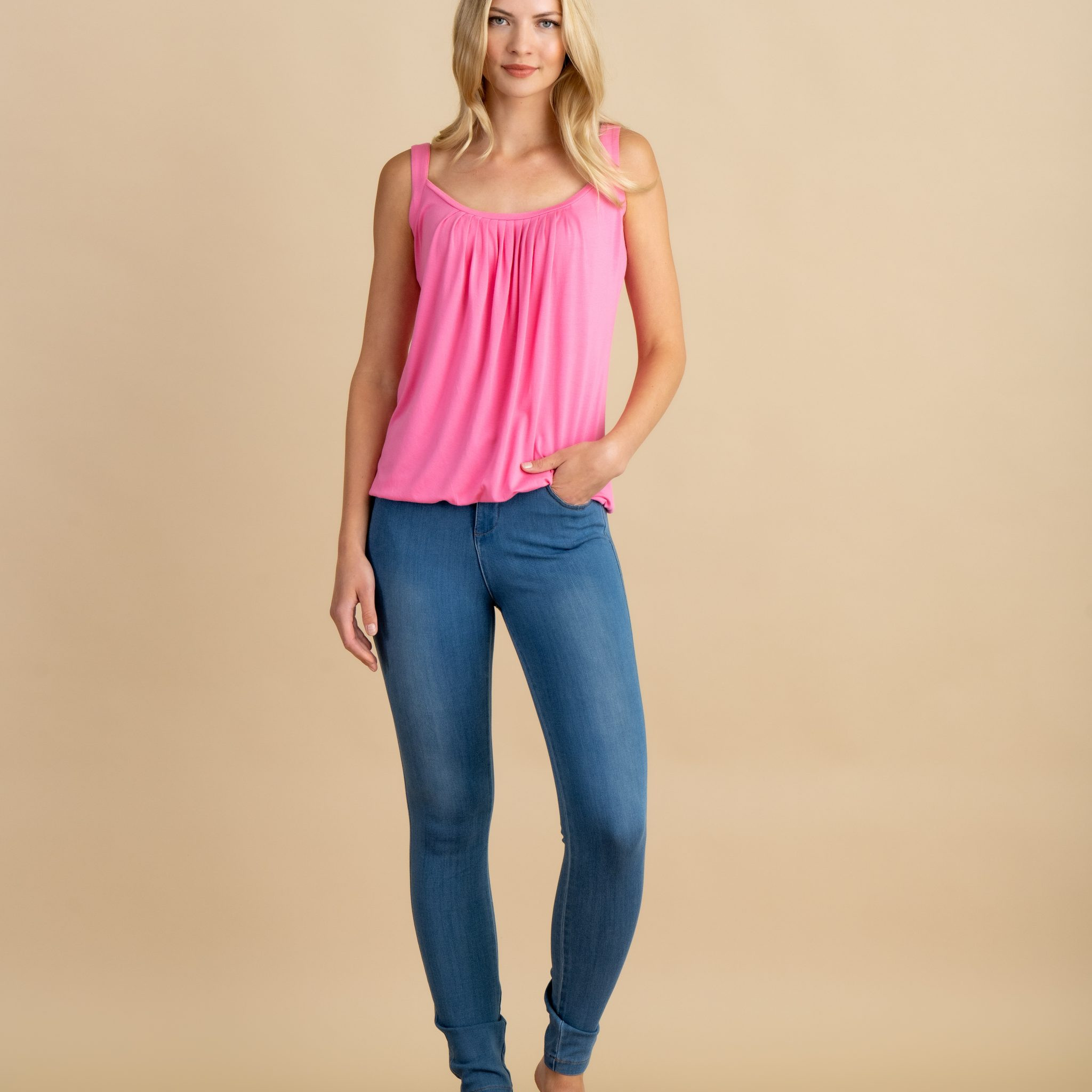 Marble strap vest top 7005