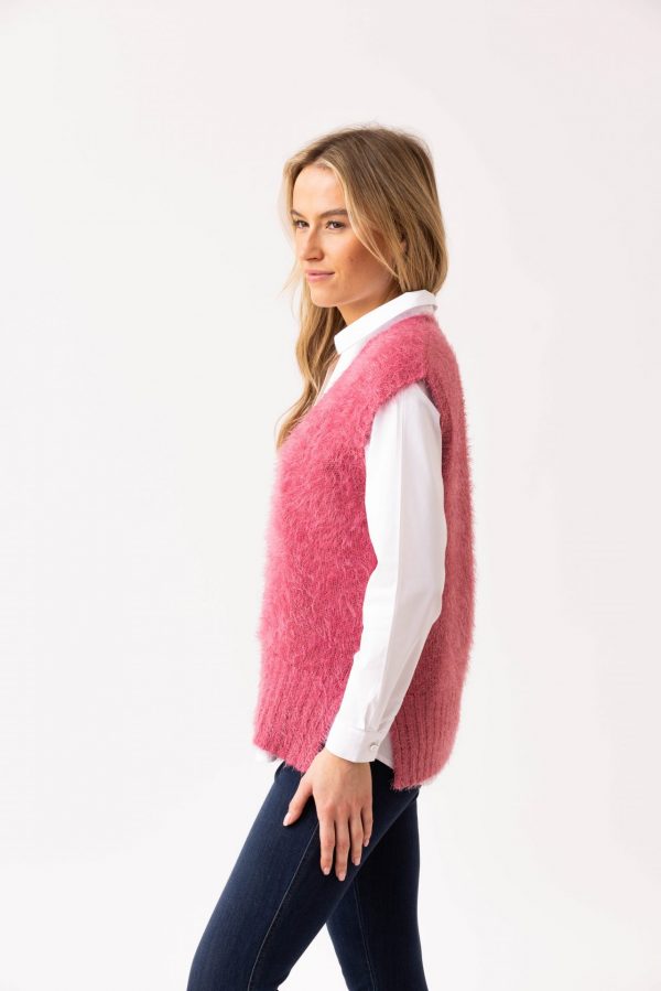 Marble 7140 Feather yarn v neck tank - Image 3