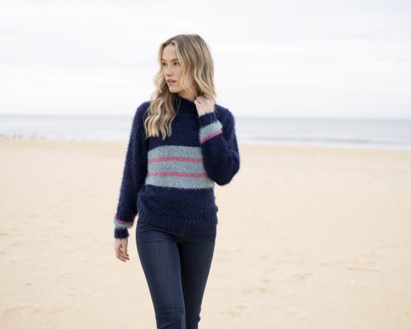 Marble 8029 Super soft feather yarn turtle neck sweater - Image 2