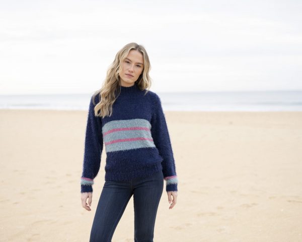 Marble 8029 Super soft feather yarn turtle neck sweater - Image 4