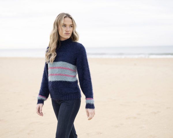 Marble 8029 Super soft feather yarn turtle neck sweater - Image 7