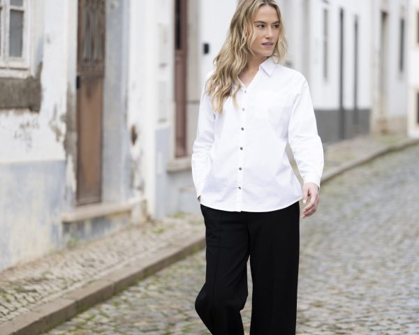 Marble 8146 100% cotton woven classic fit shirt with patch pocket and back yoke - Image 3