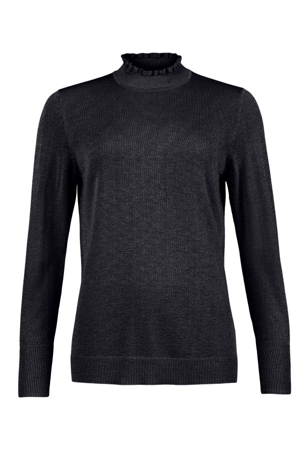Sunday 6258 Fluted polo neck, classic fit sweater