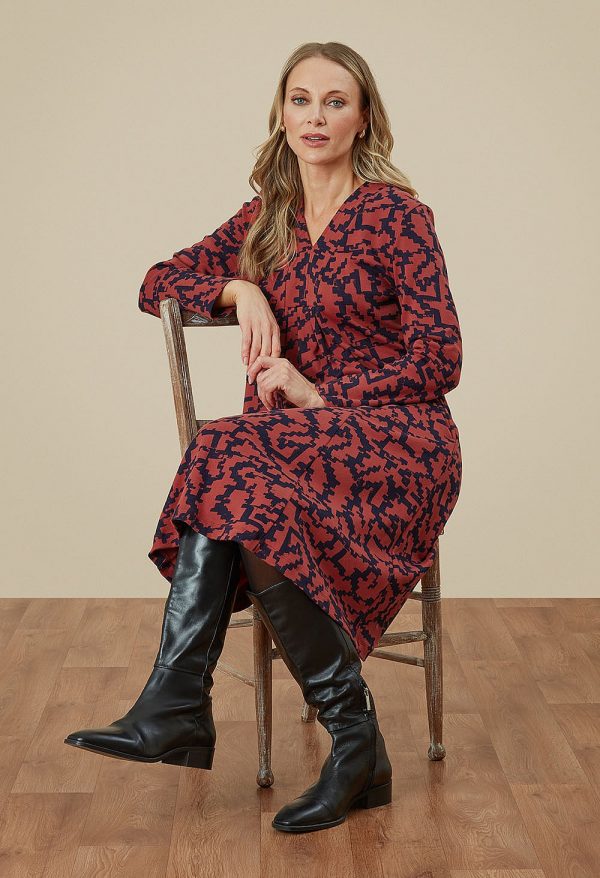 Adini Adel dress - Maze print - Image 2