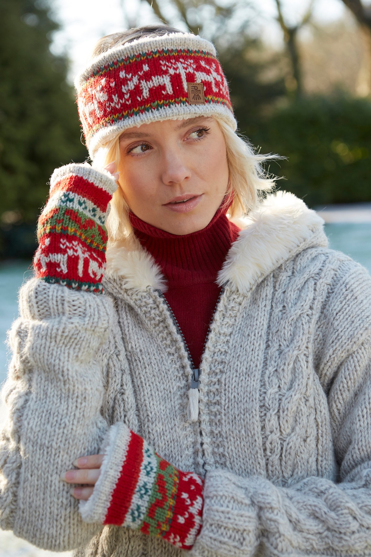 Pachamama Reindeer Christmas Headband - Image 2