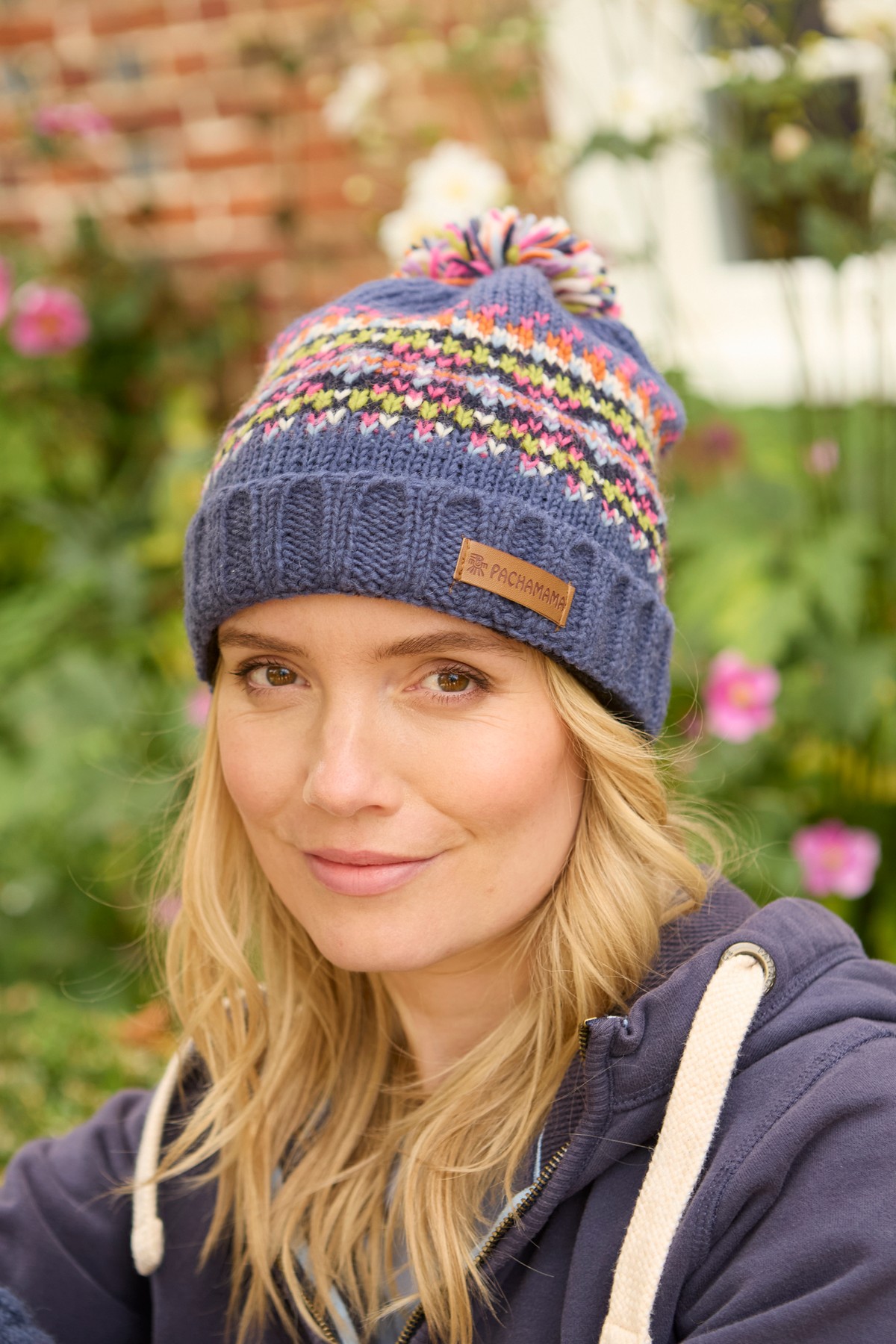 Pachamama Iona Roll Back Bobble Beanie - Image 3