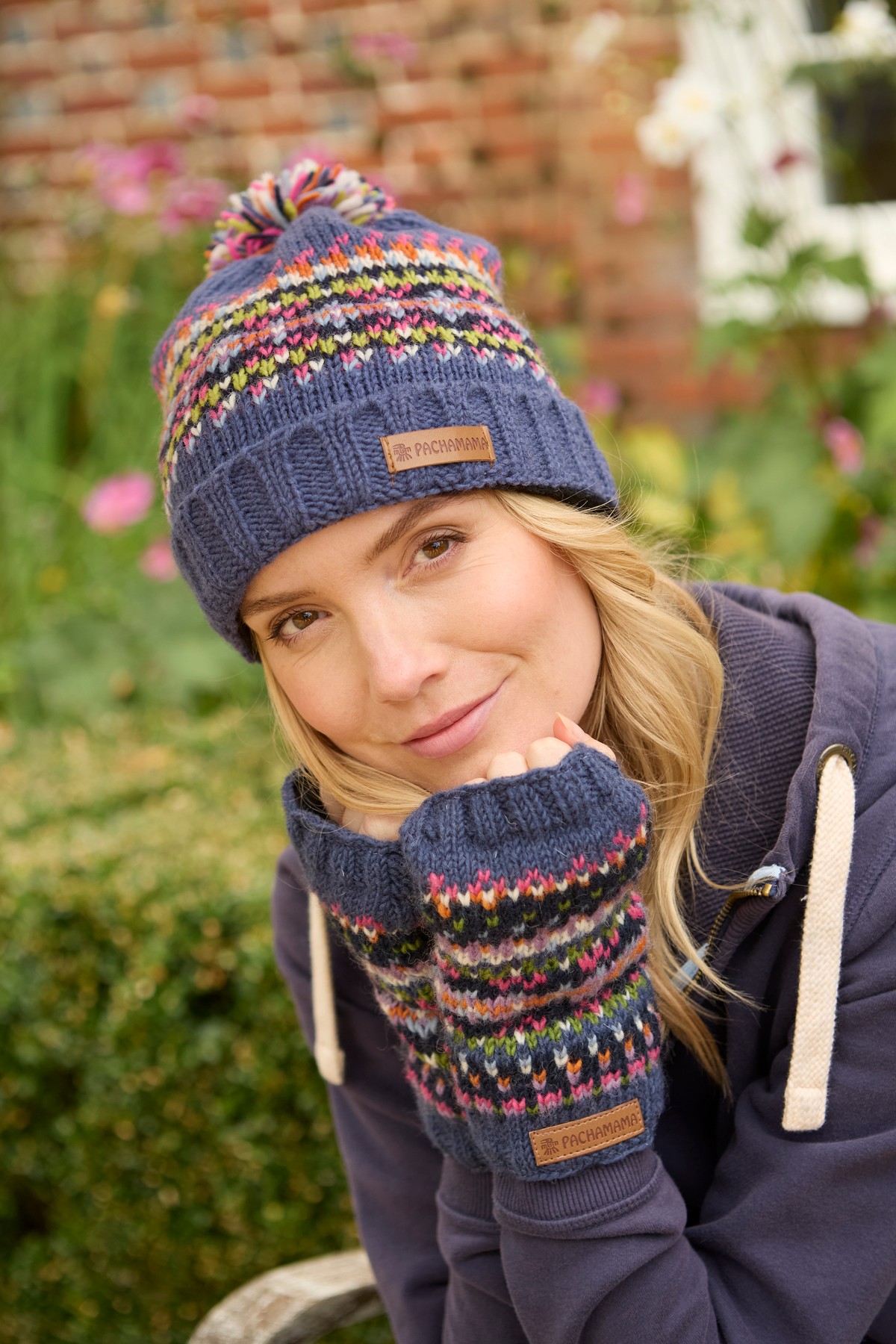 Pachamama Iona Roll Back Bobble Beanie - Image 4