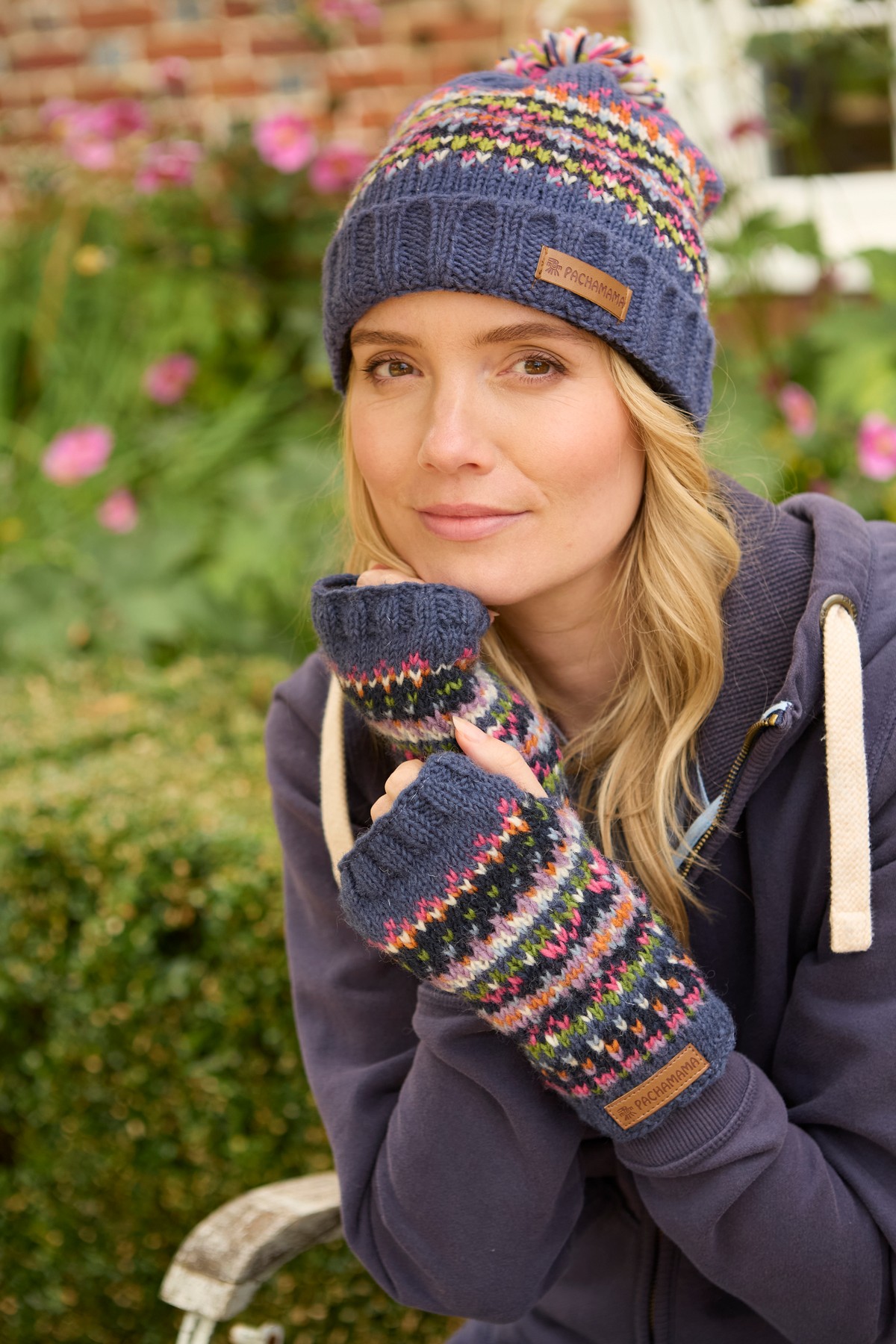 Pachamama Iona Roll Back Bobble Beanie - Image 7