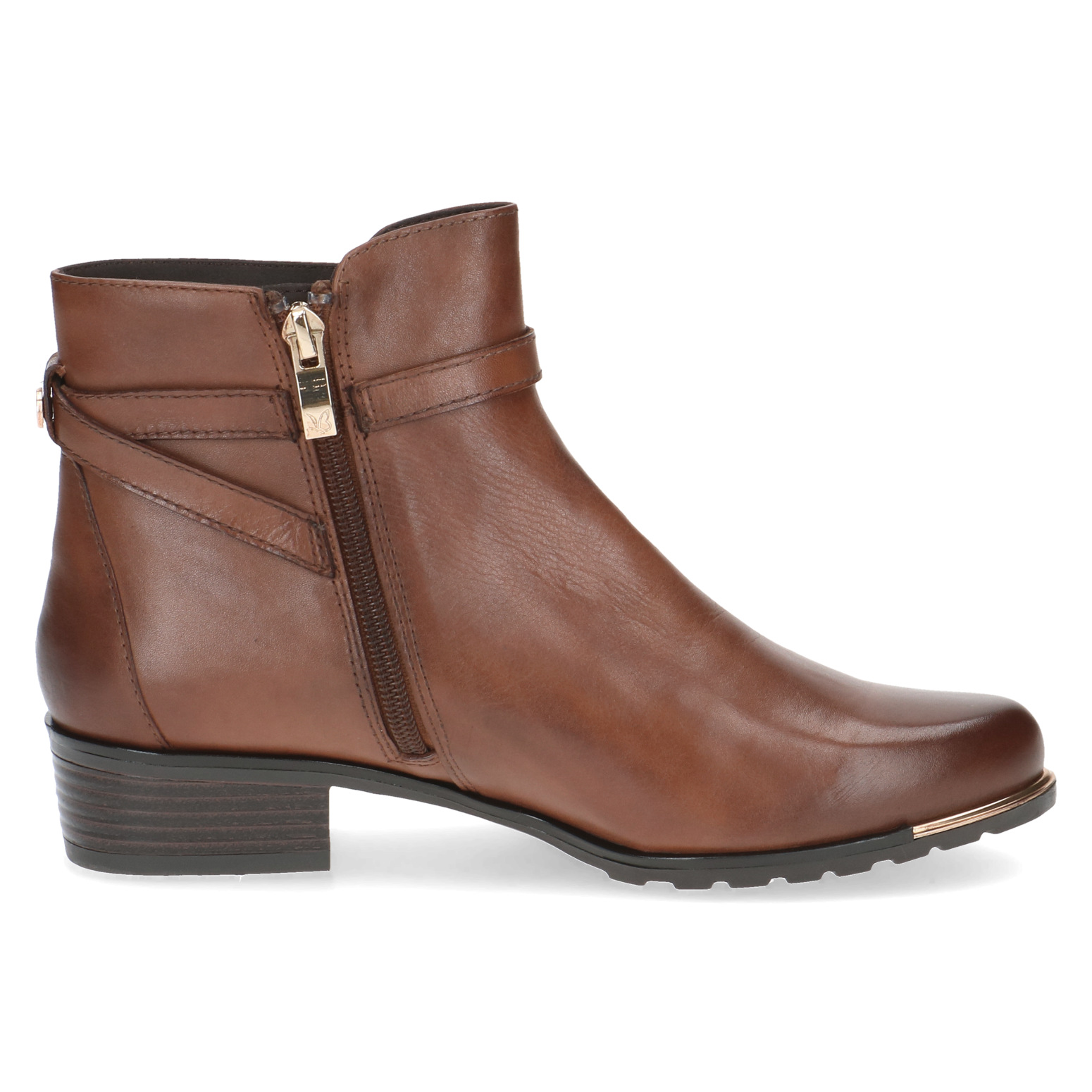 Caprice Leather Cognac ankle boot 25308 - Image 2
