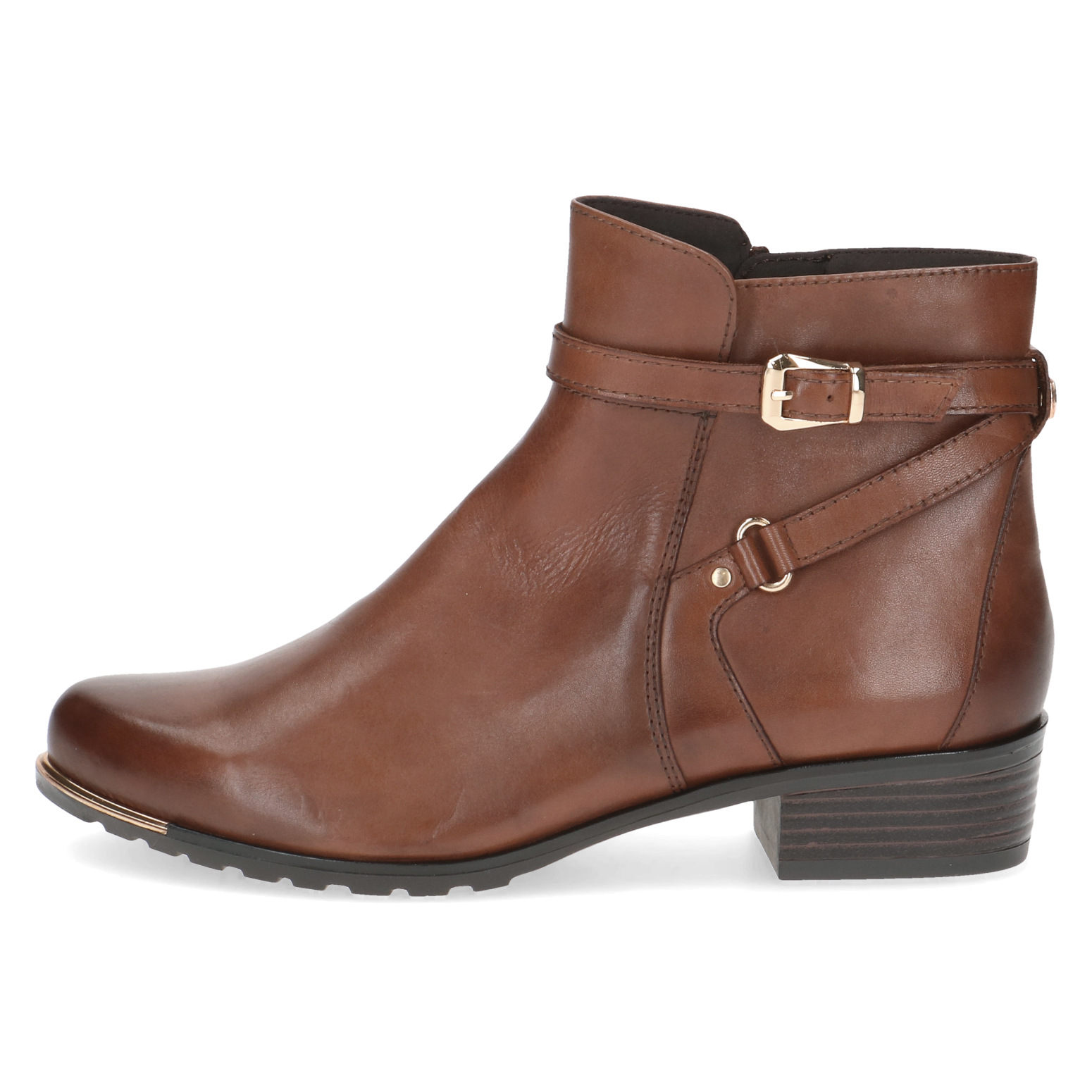 Caprice Leather Cognac ankle boot 25308 - Image 3