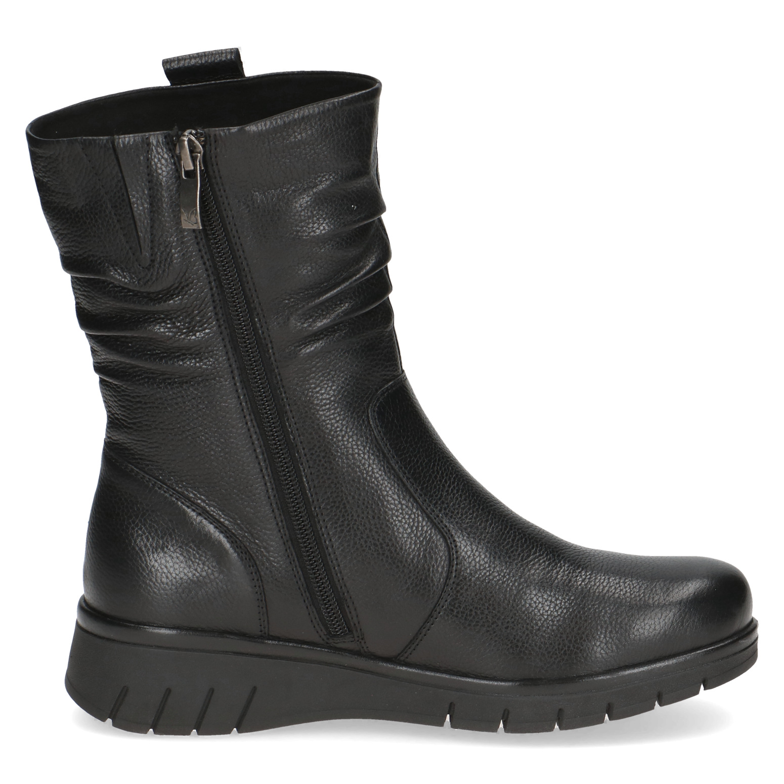 Caprice 26455 Black leather calf length ankle boot - Image 5