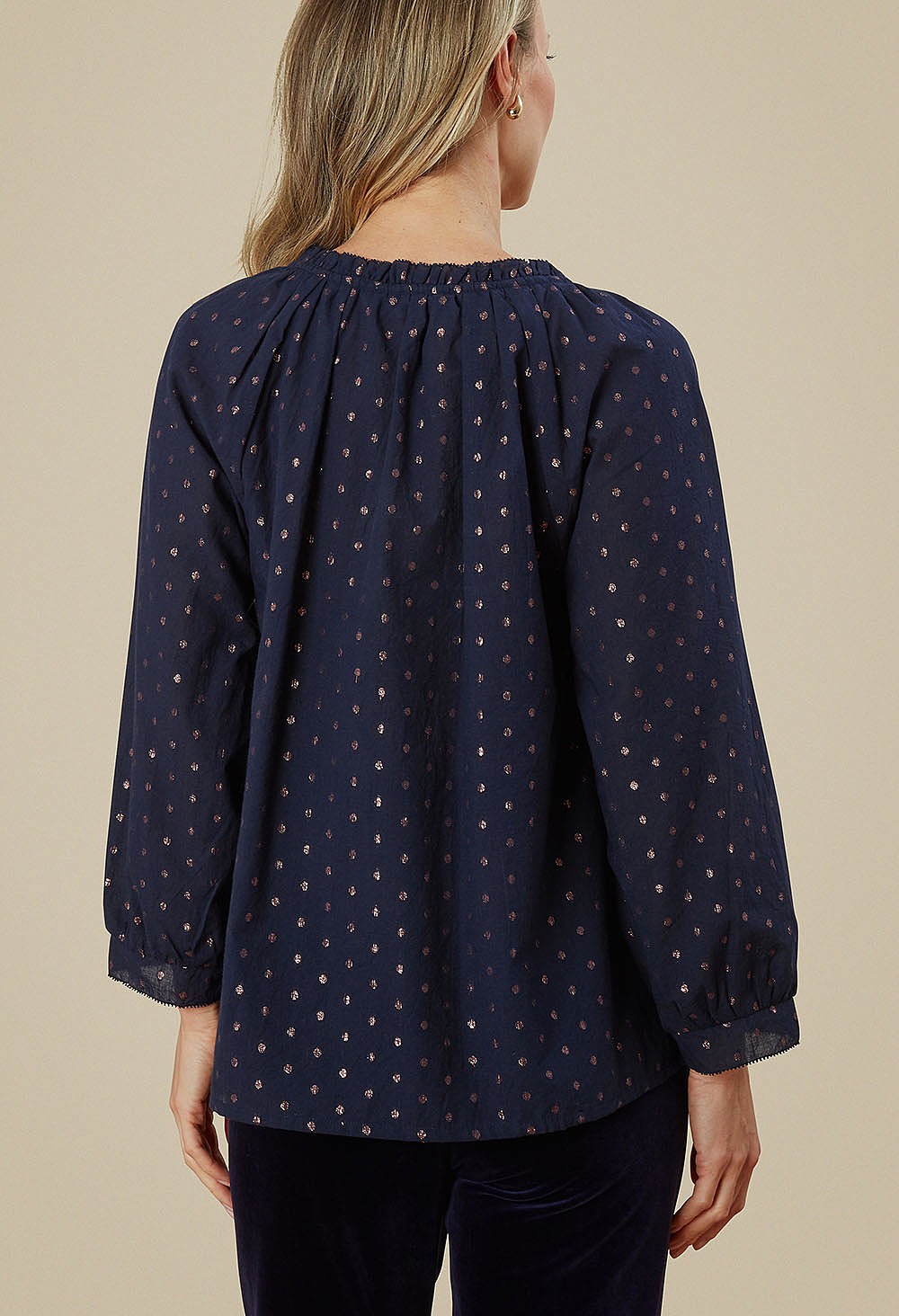 Adini Tamil Top - Jacquard spot - Image 3