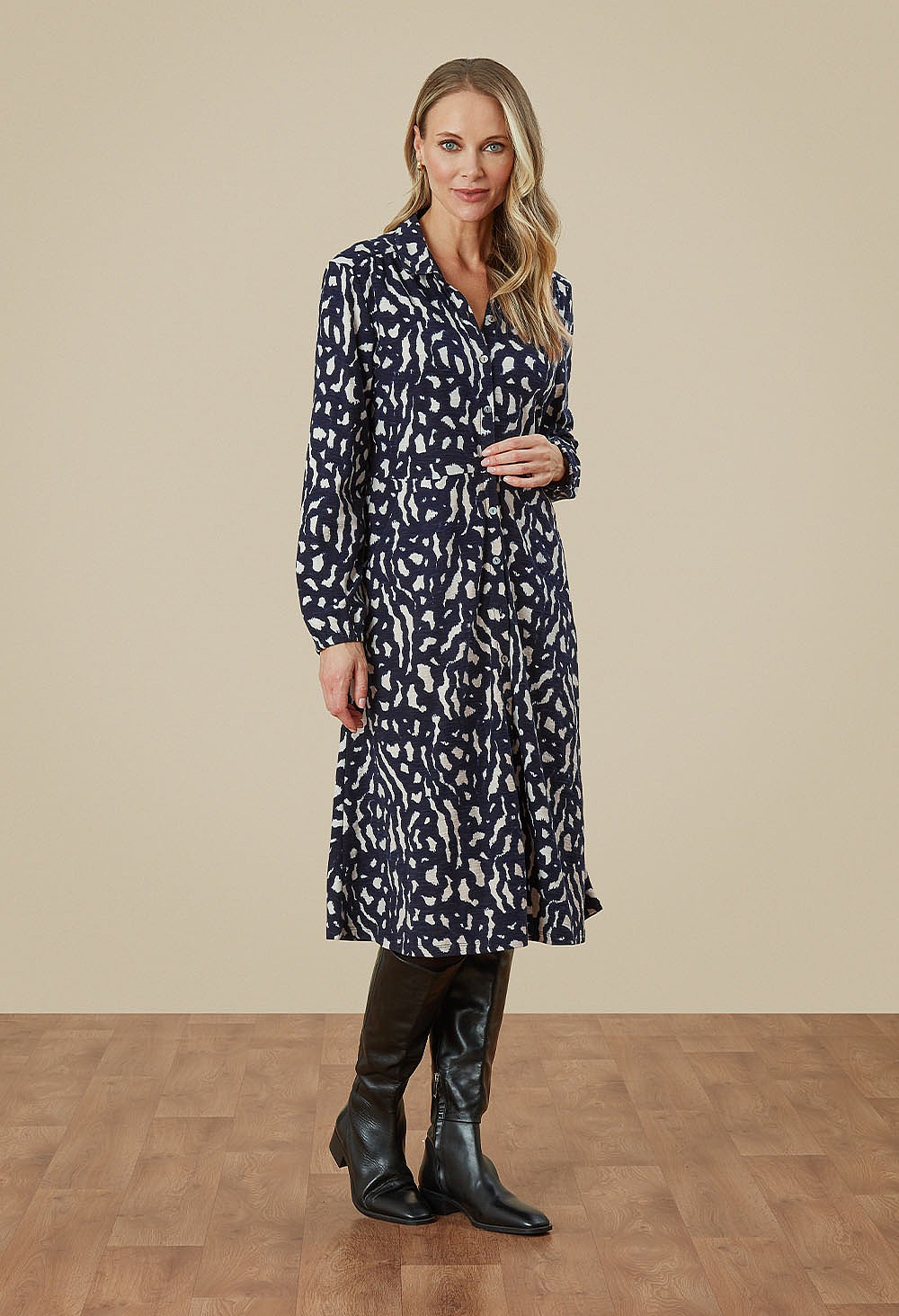 Adini Sasha dress - Painted Brush Print - Image 2