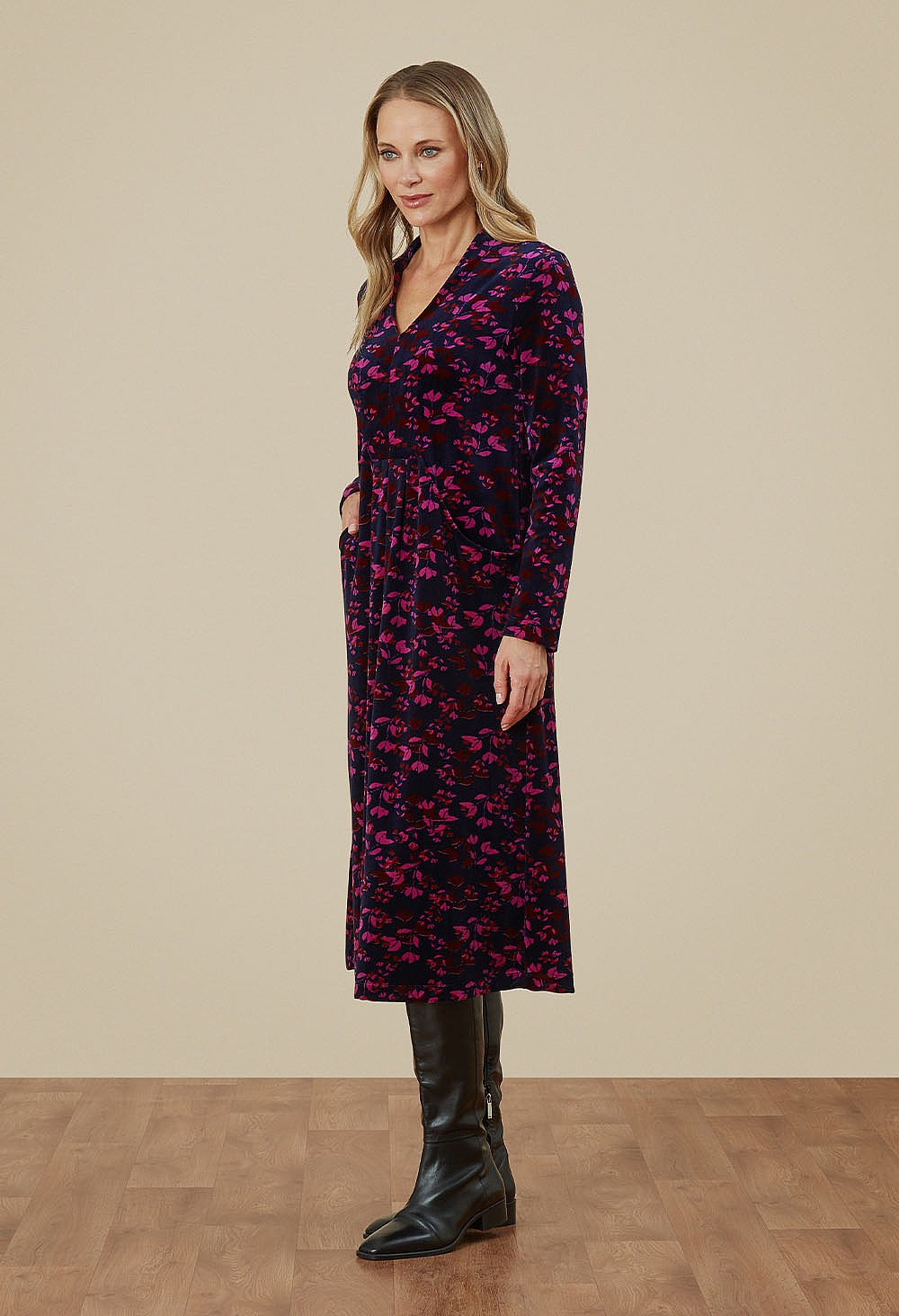 Adini Immy dress - Velveteen Leaf print - Image 5