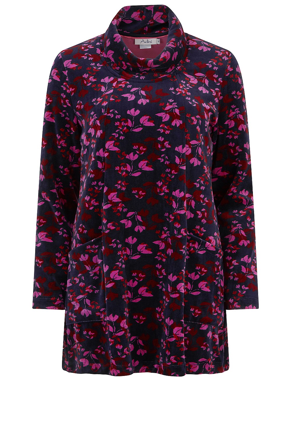 Adini Dora Tunic - Velveteen Leaf print - Image 5