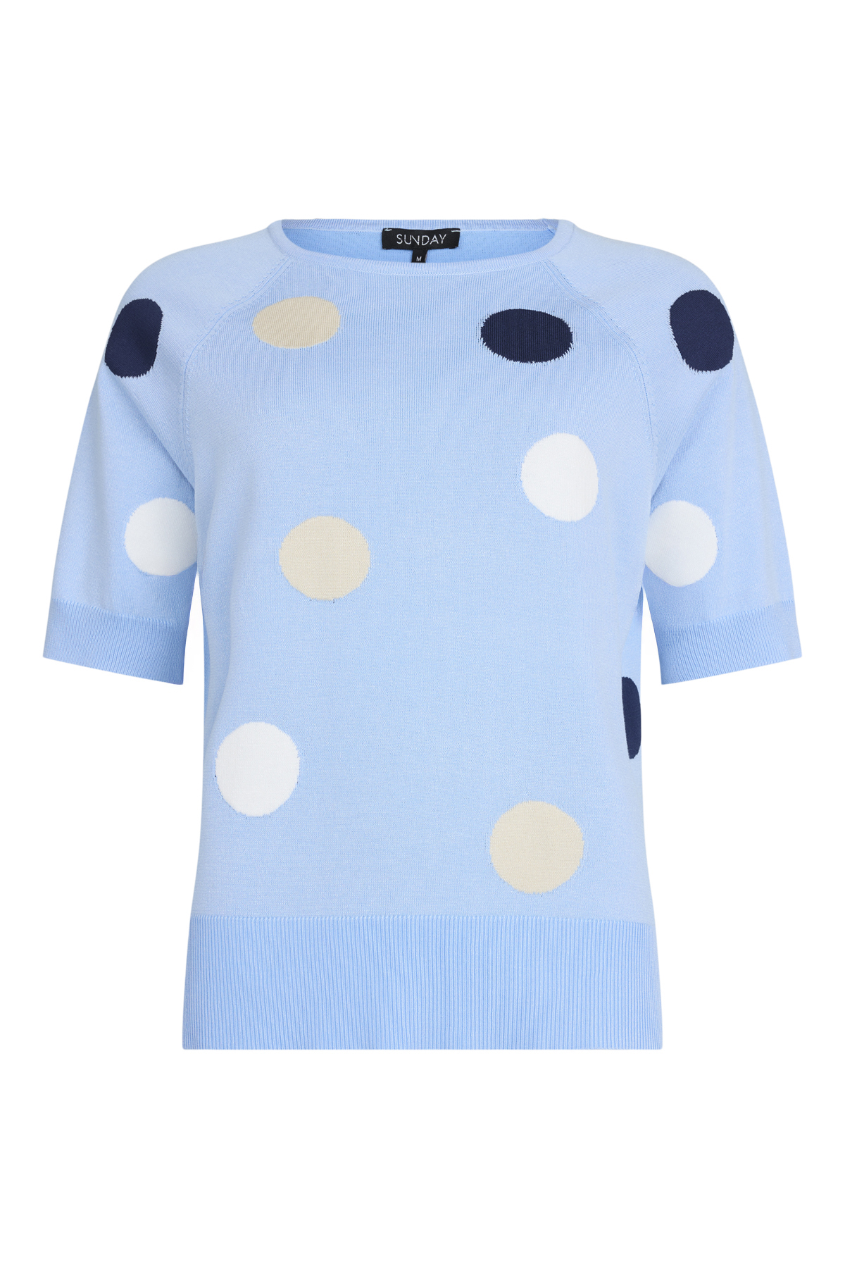 Sunday 6156 round neck, elbow length sleeve, spot jumper