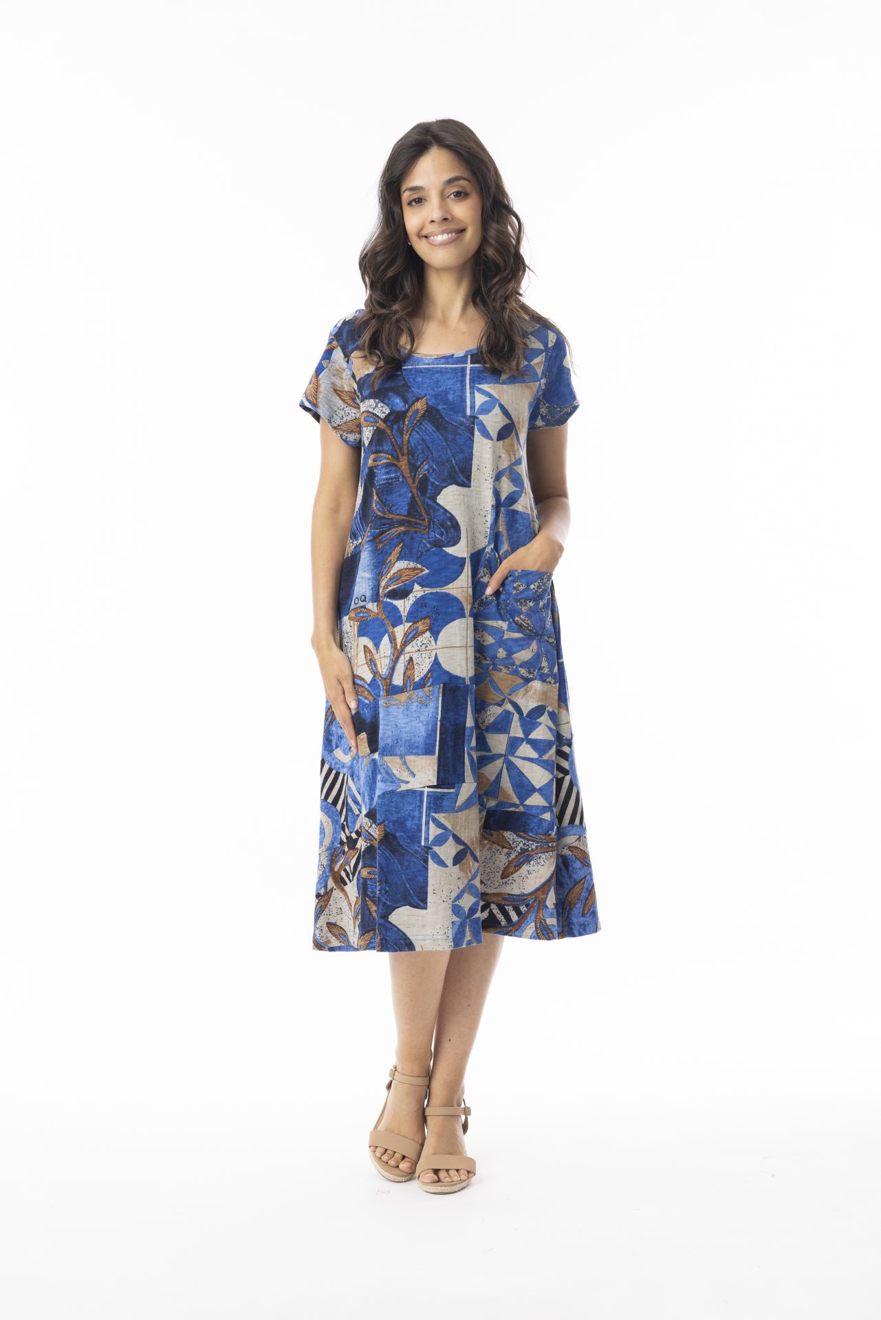 Orientique Wyndham Shift Flair Organic Cotton Dress