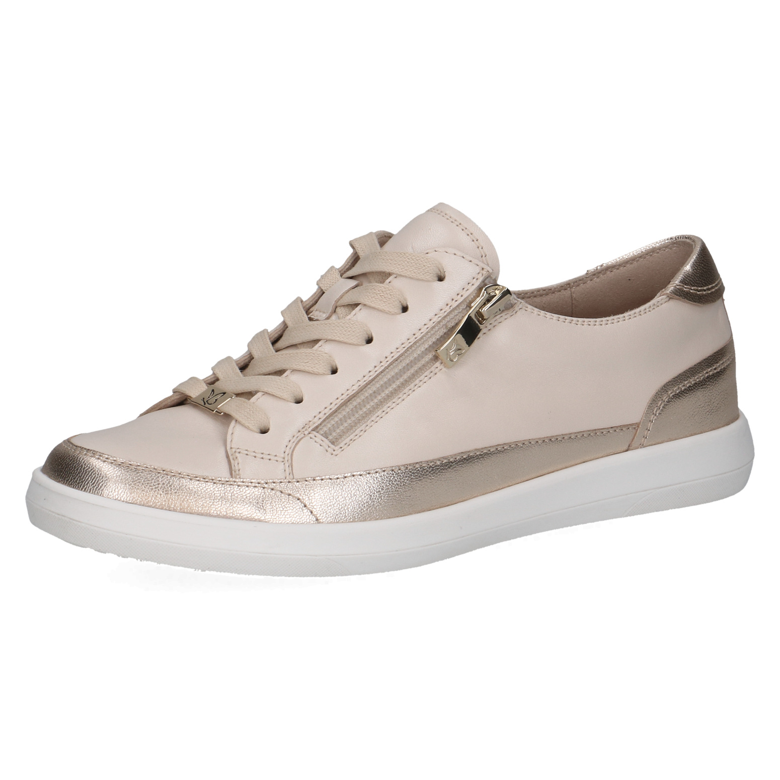 Caprice 23501 Sand and gold Leather trainer/pump
