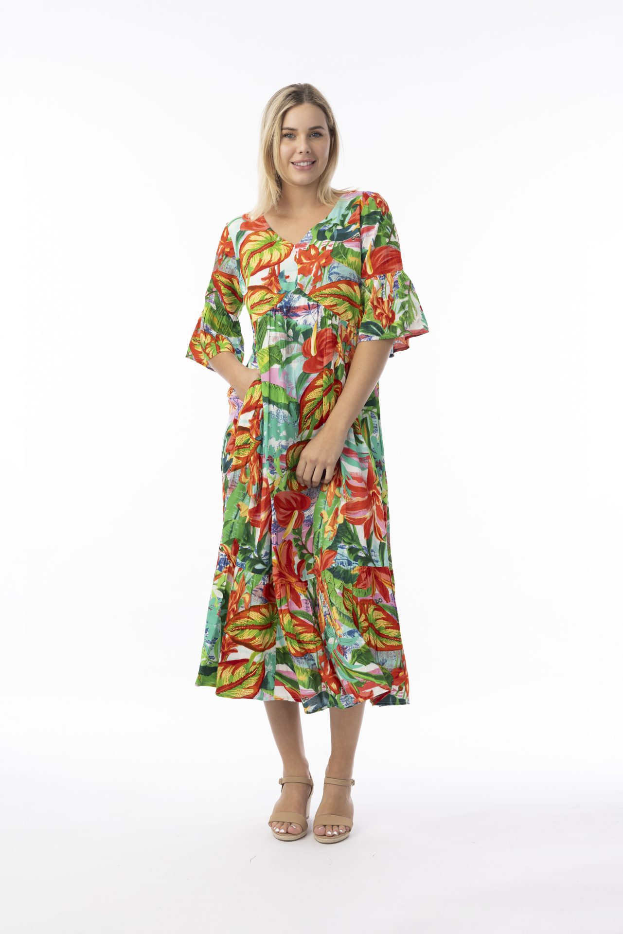 Orientique Equador Lightweight 100% Rayon dress